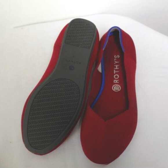 Women's Rothy's scooter red round toe flats Size: 11 - Picture 5 of 9